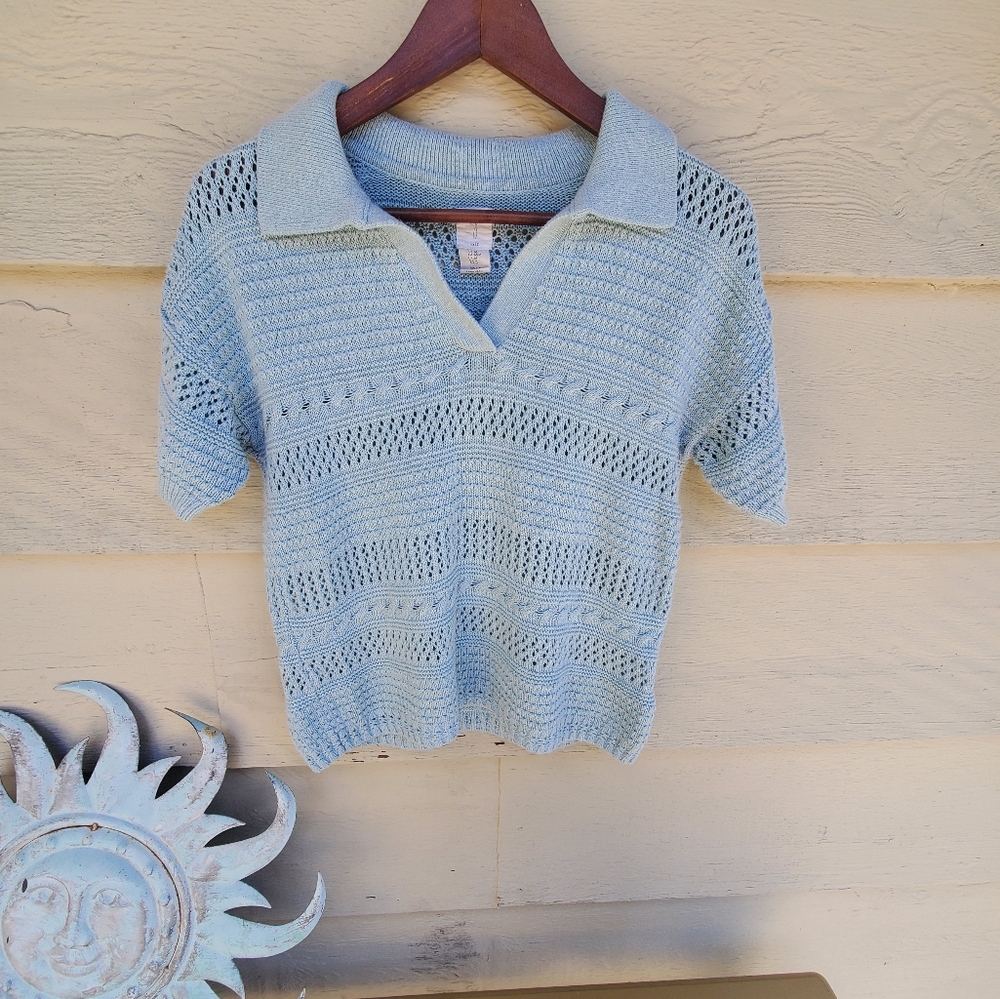 Women's Light Green Knit Sweater